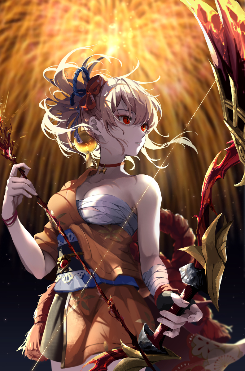 This is a pixiv picture whose title is 花火師.