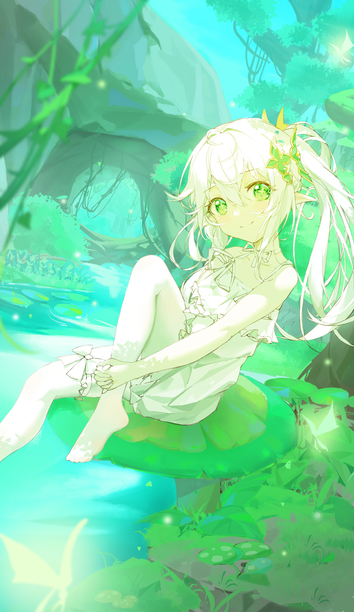 This is a pixiv picture whose title is 小草神.