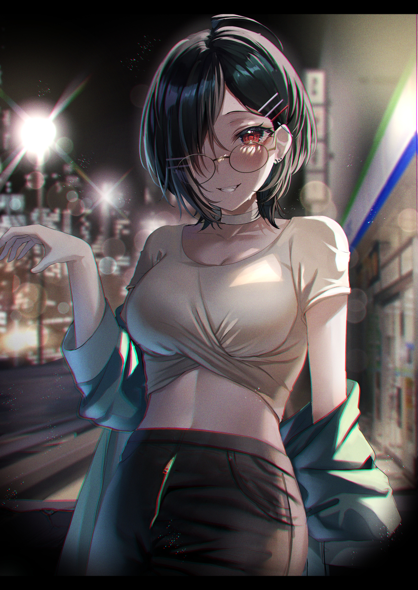 This is a pixiv picture whose title is 帰って飲みなおそうか.