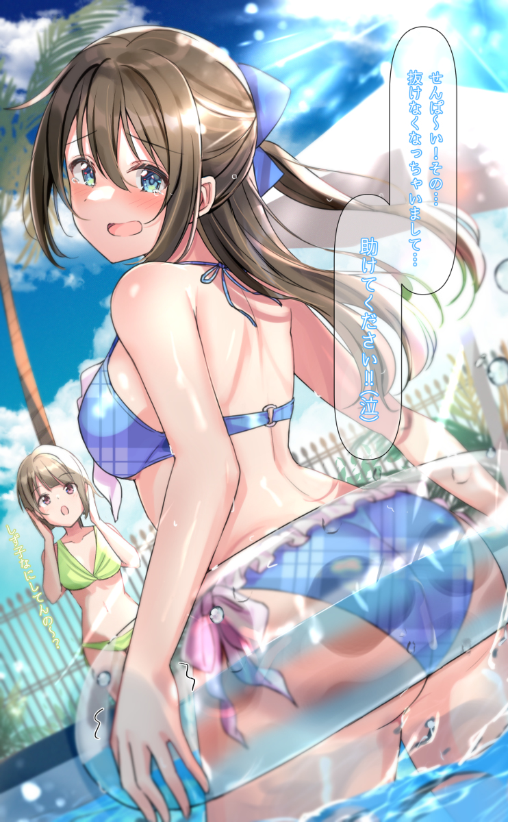 This is a pixiv picture whose title is 水着しず子.