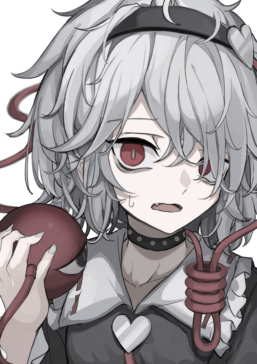 This is a pixiv picture whose title is アルビノさとり.