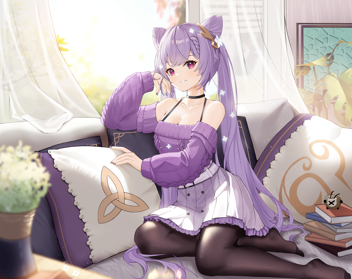 This is a pixiv picture whose title is 常服刻晴.