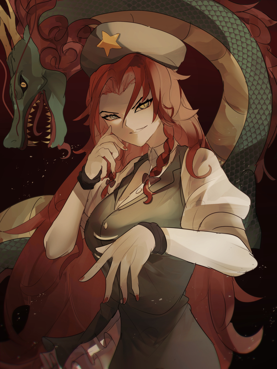 This is a pixiv picture whose title is dragon style.