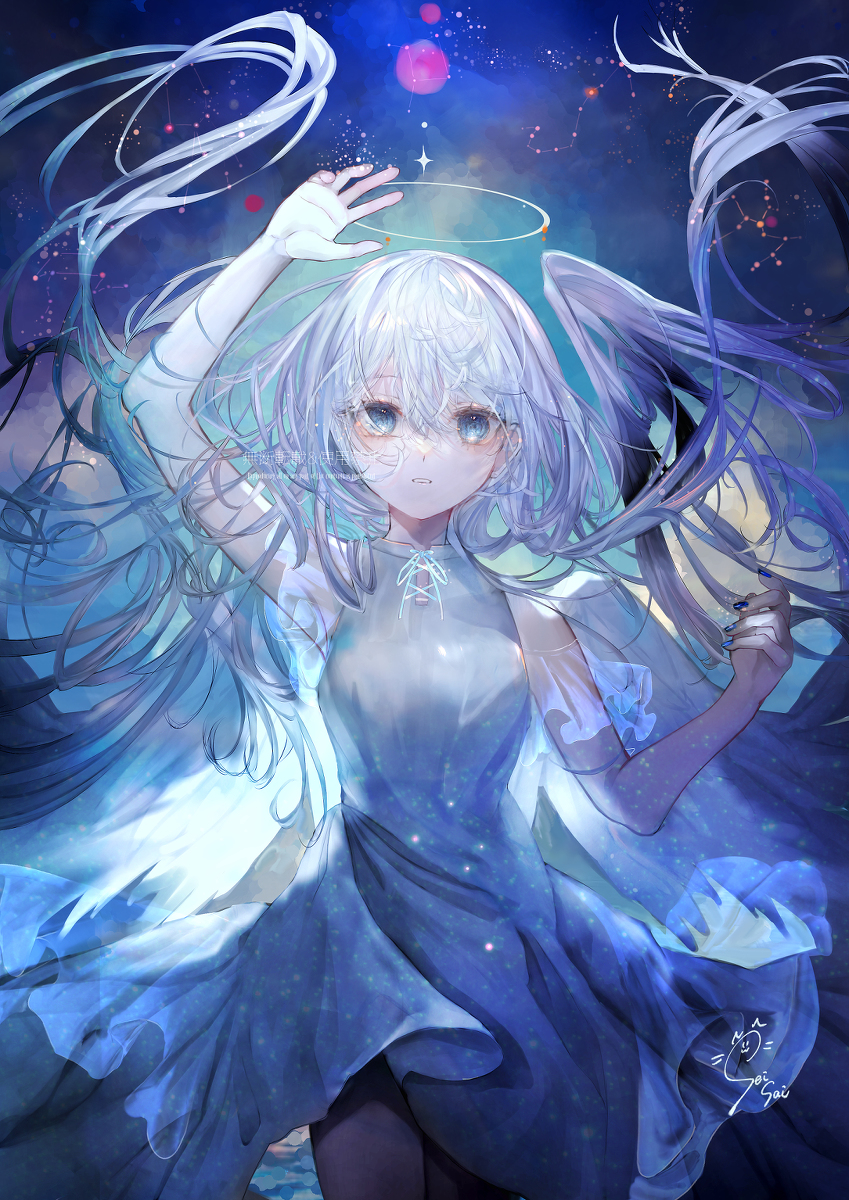 This is a pixiv picture whose title is Angel of star.