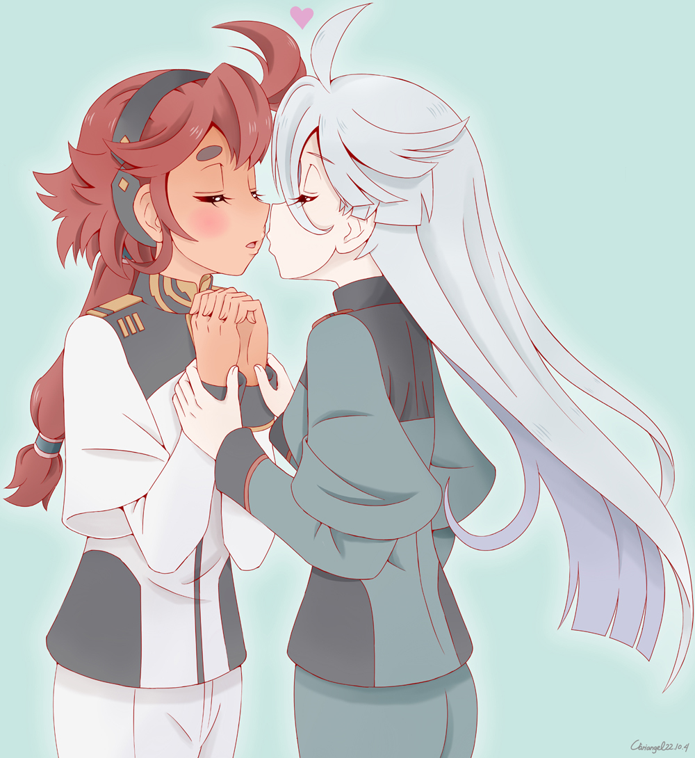 This is a pixiv picture whose title is 魔女と花嫁.