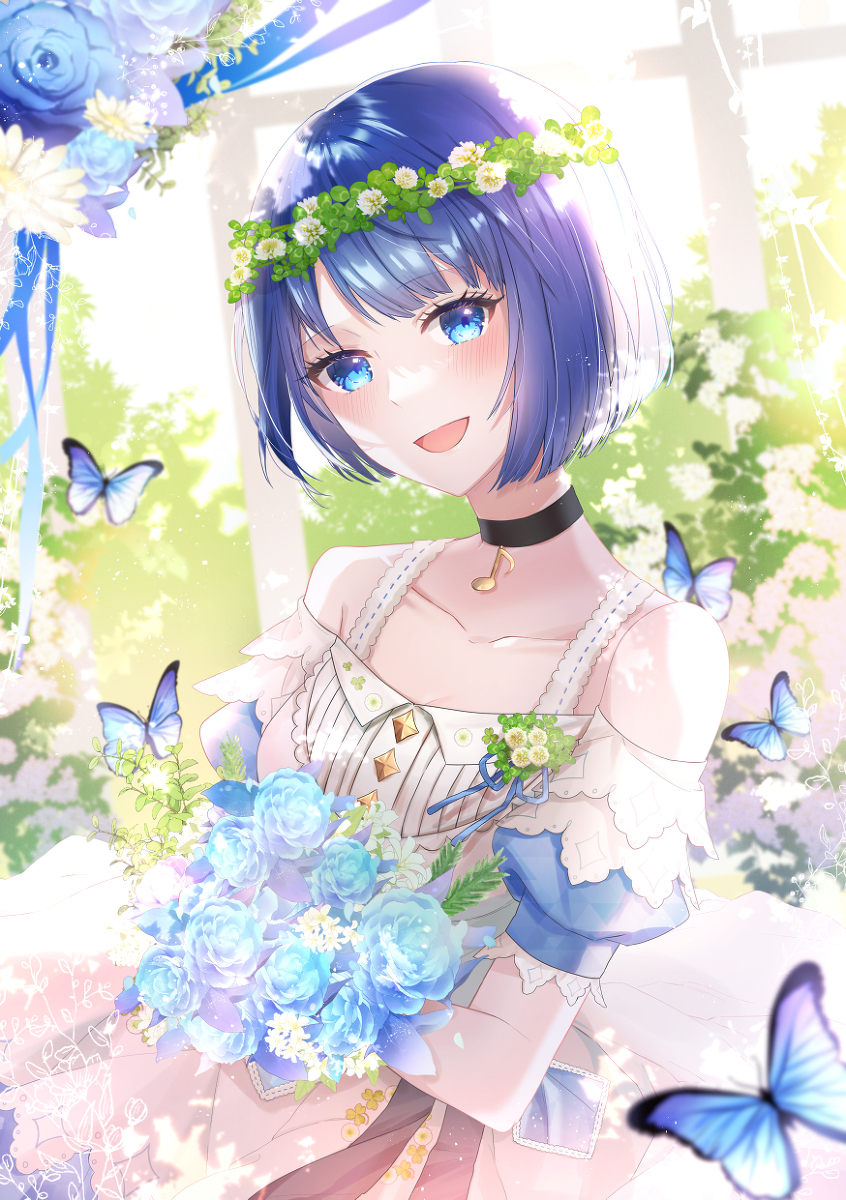 This is a pixiv picture whose title is 遥ちゃんお誕生日おめでとう！🐧🍀🎂.