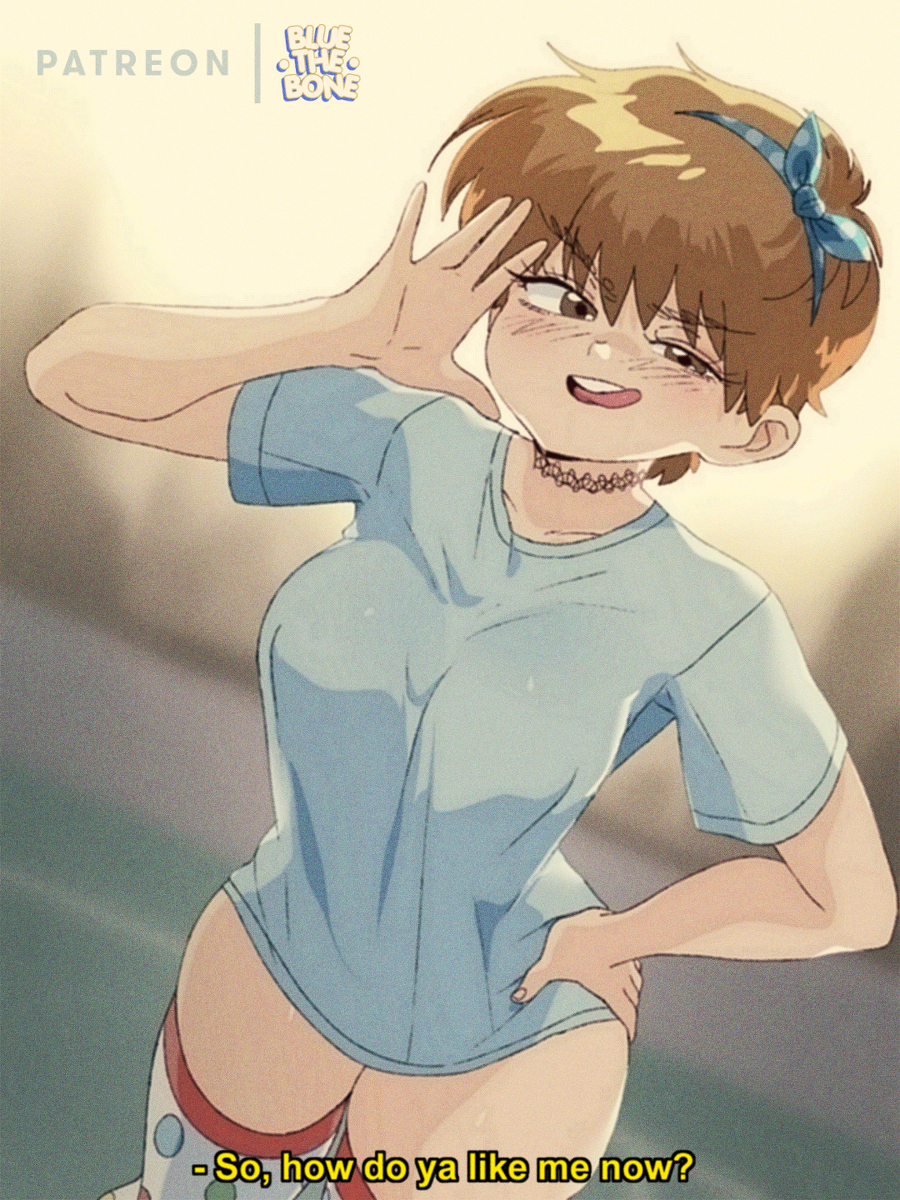 This is a pixiv picture whose title is [RETRO] Bluesona Short Hair [OC].