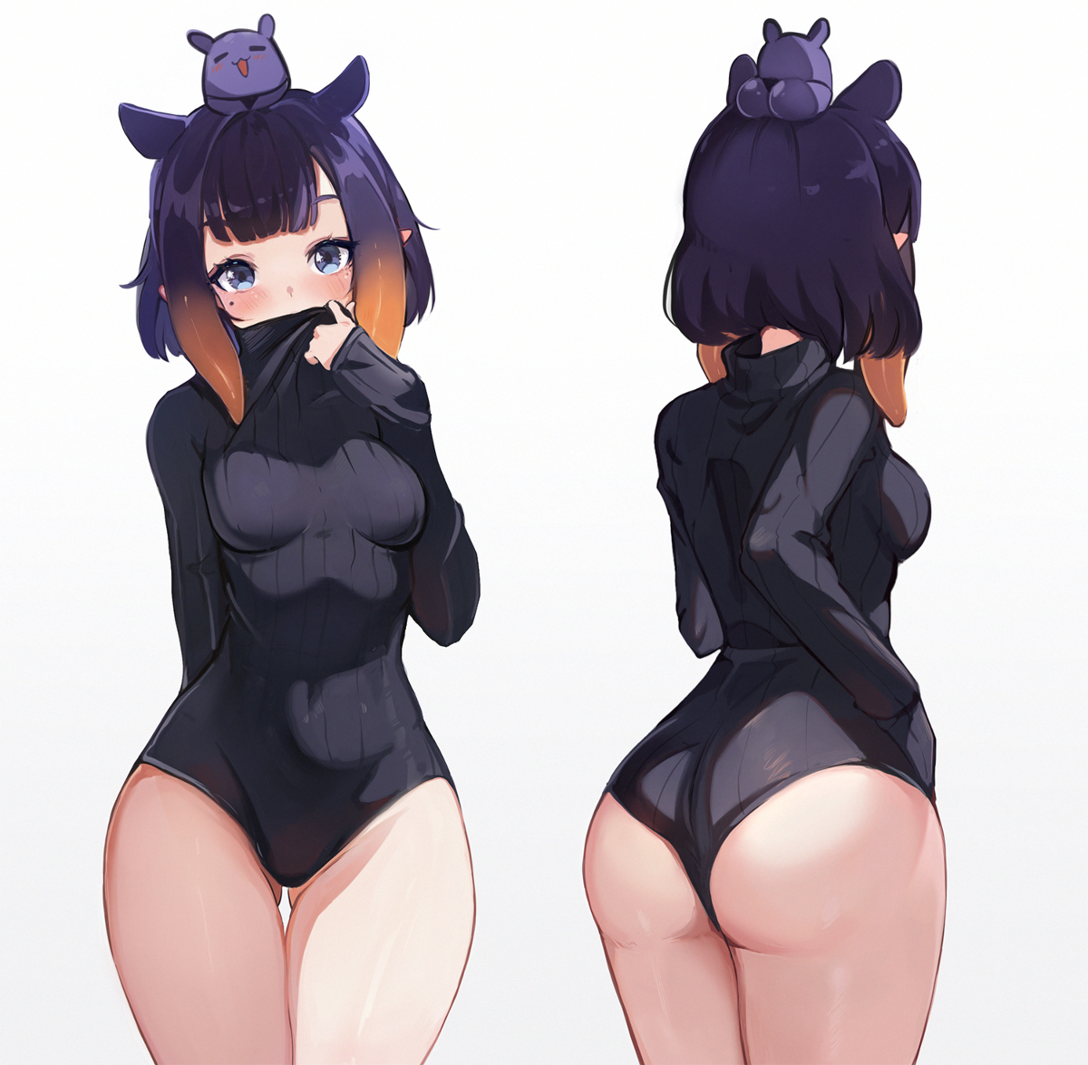 This is a pixiv picture whose title is Ina bodysuit.