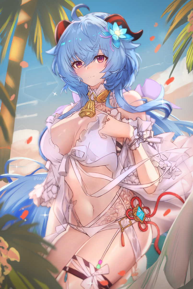 This is a pixiv picture whose title is 甘雨.