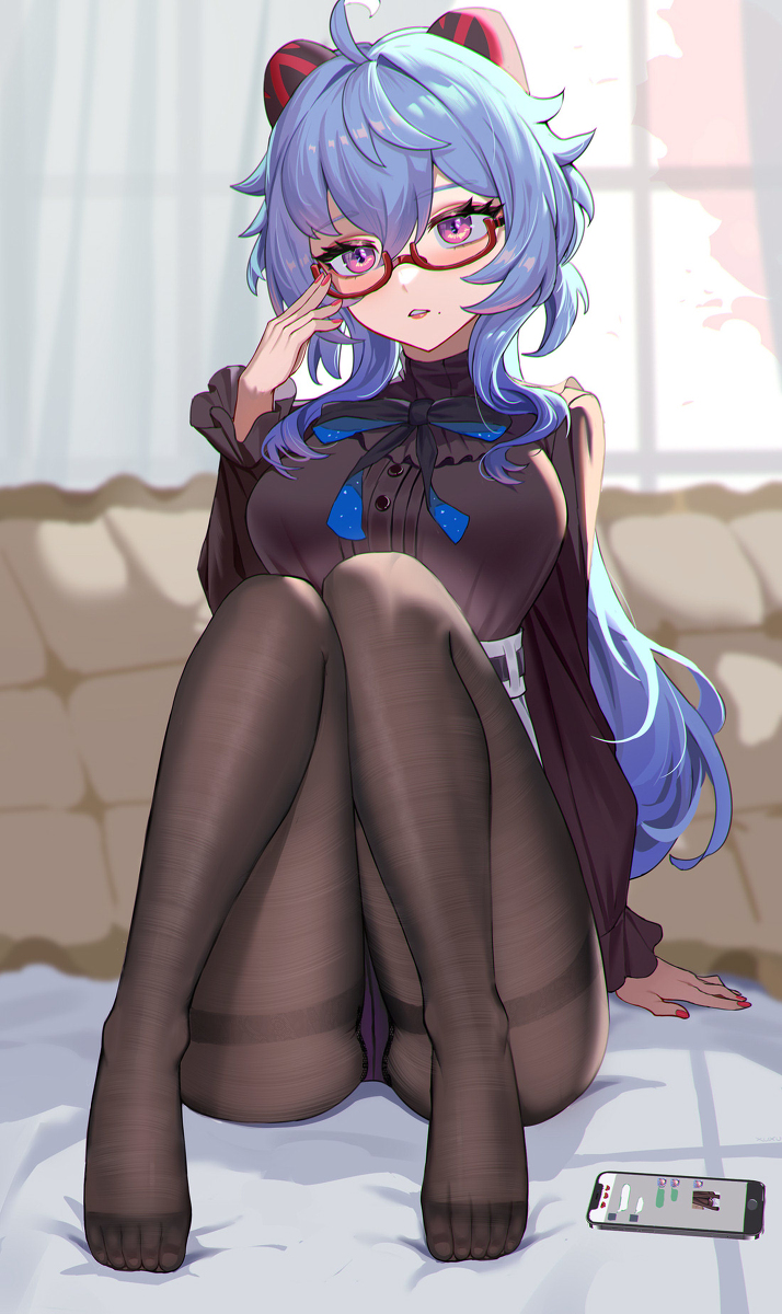 This is a pixiv picture whose title is 甘雨.