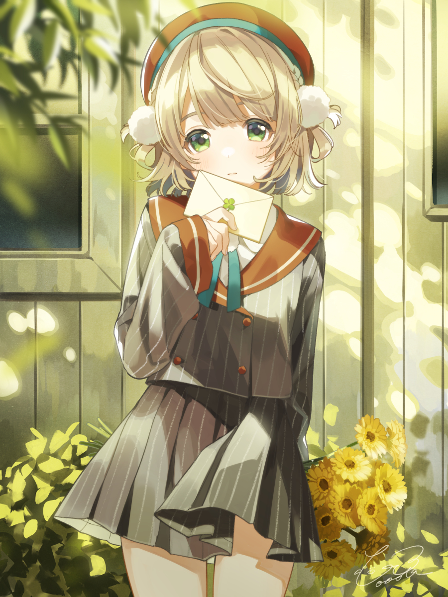 This is a pixiv picture whose title is ✉️🍀.