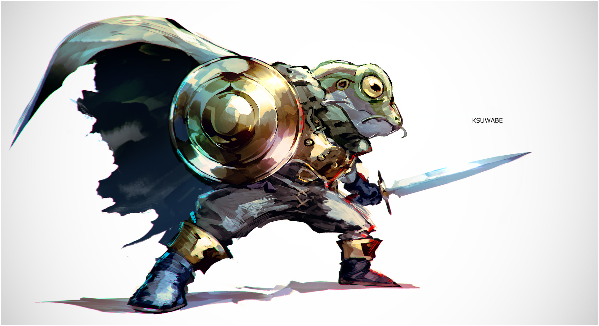 This is a pixiv picture whose title is カエル.