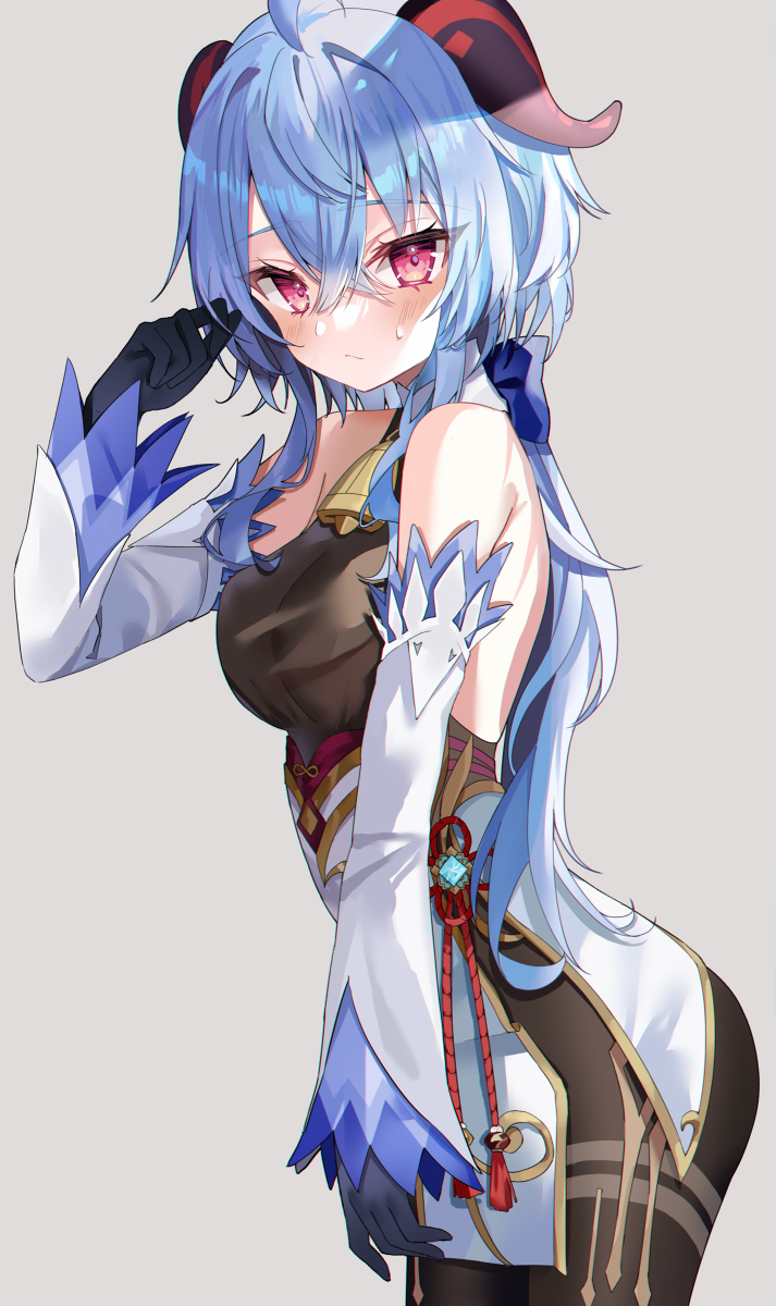 This is a pixiv picture whose title is 甘雨.