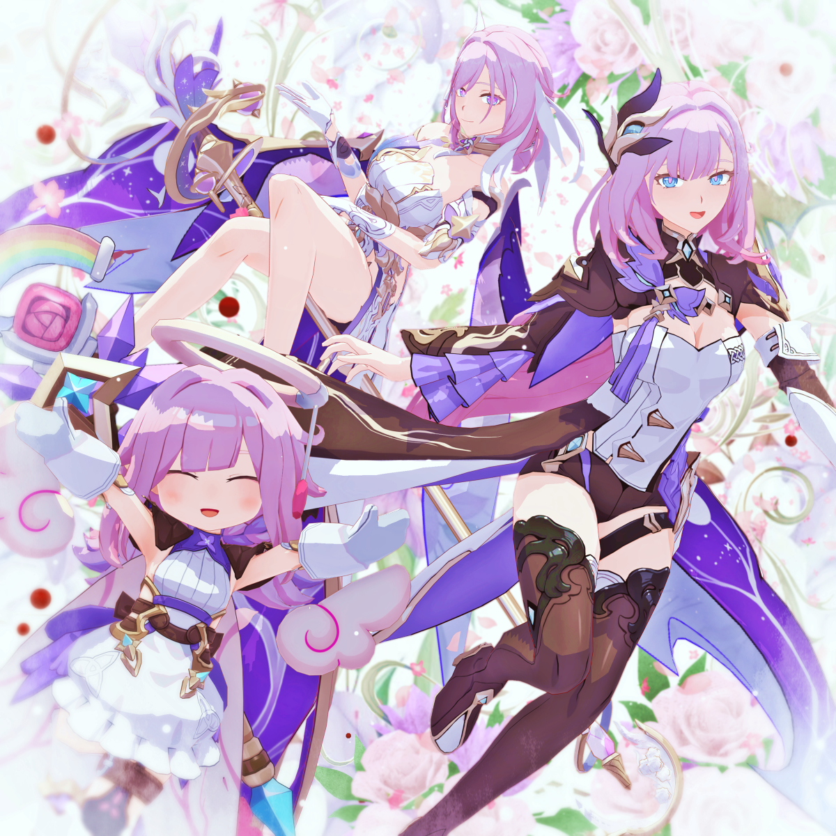 This is a pixiv picture whose title is 【崩壊3rd MMD】エリシアさん その１４.