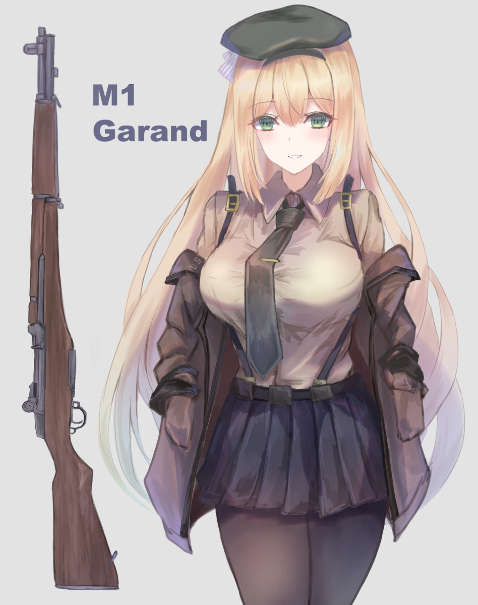 This is a pixiv picture whose title is ドスケベ半自動小銃M1ガーランド.