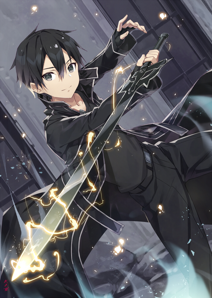 This is a pixiv picture whose title is キリト.