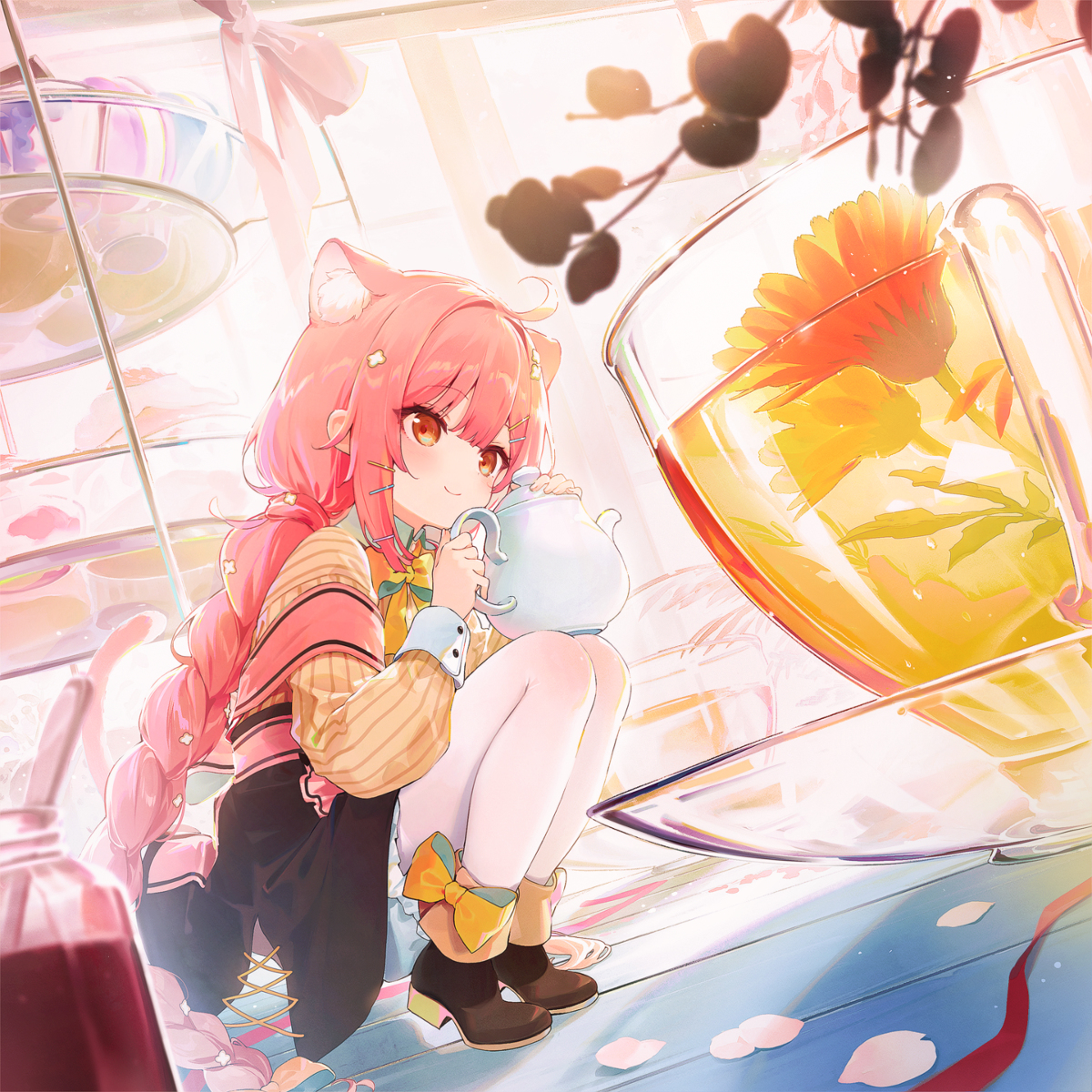 This is a pixiv picture whose title is Blossom tea time.