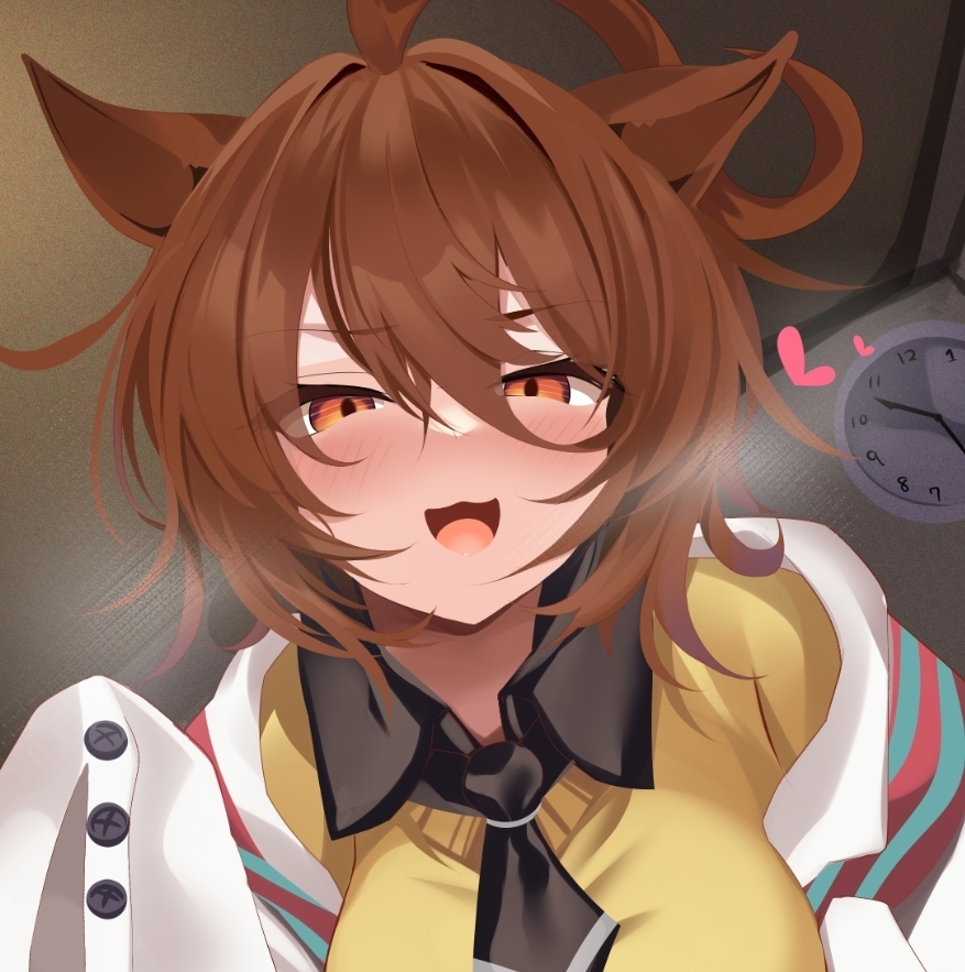 This is a pixiv picture whose title is 飢えたタキオン.