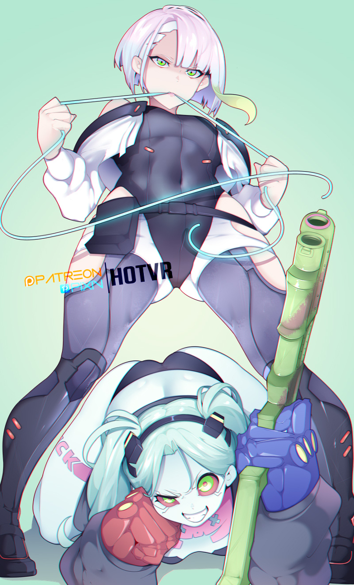 This is a pixiv picture whose title is Lucy and Rebecca.