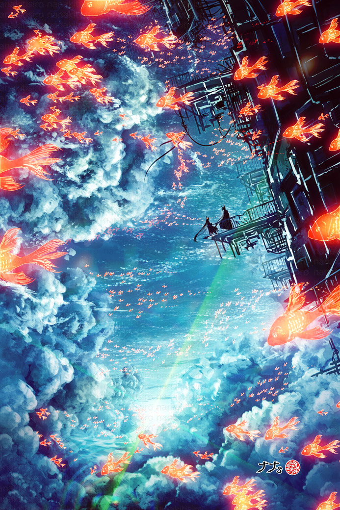 This is a pixiv picture whose title is 特等席.