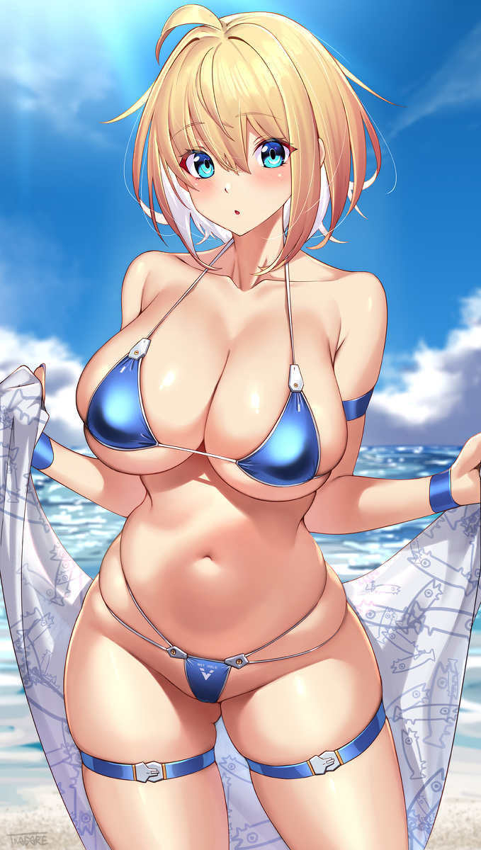 This is a pixiv picture whose title is 水着.