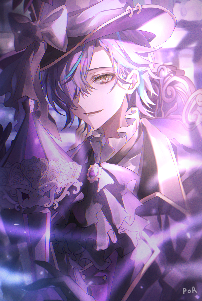 This is a pixiv picture whose title is 🎩.
