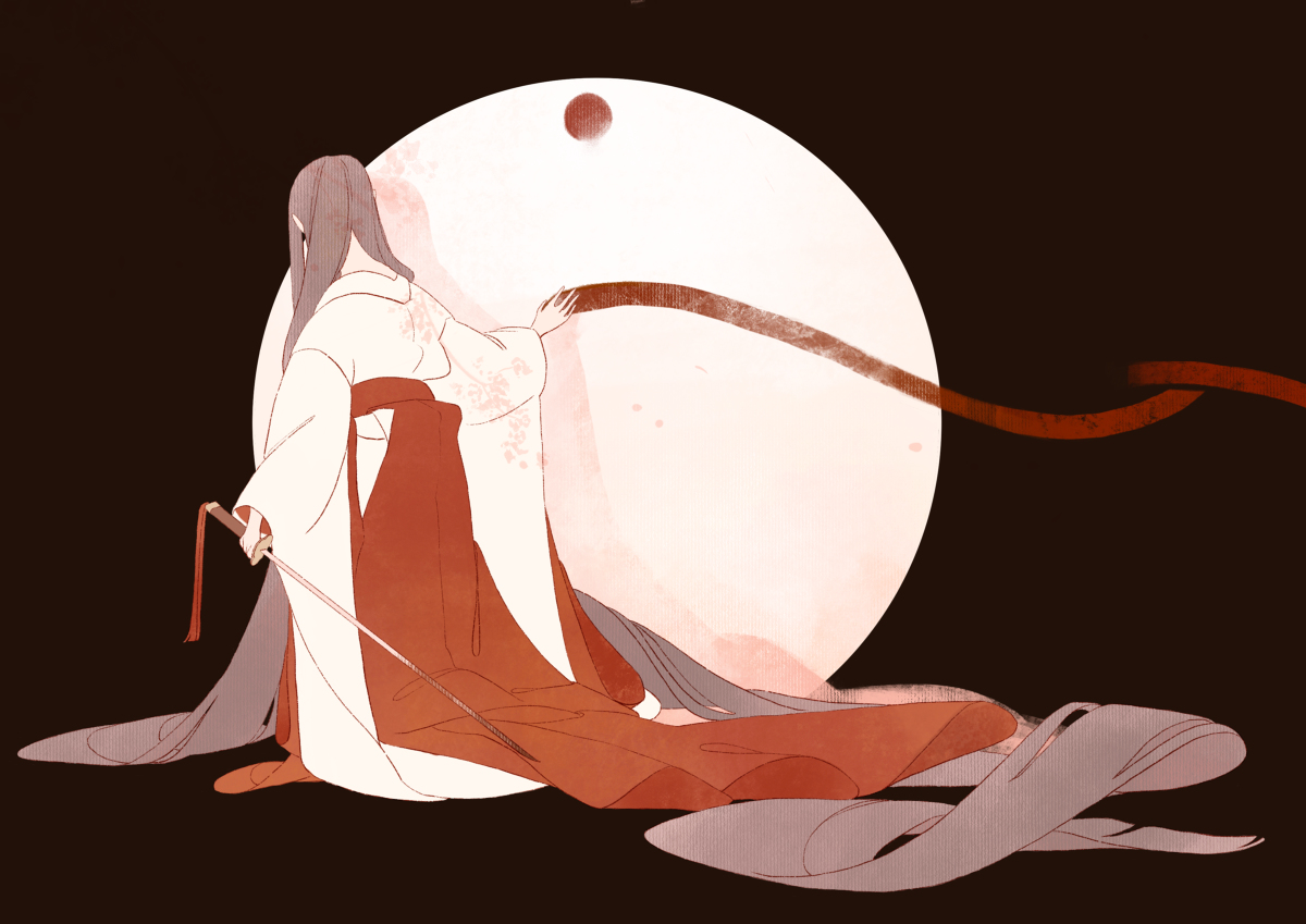 This is a pixiv picture whose title is 夢遊.