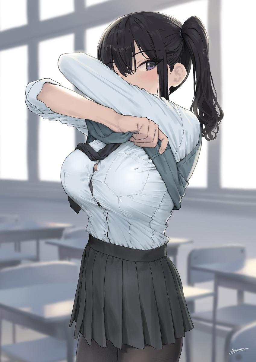 This is a pixiv picture whose title is アネ巨乳⑮.