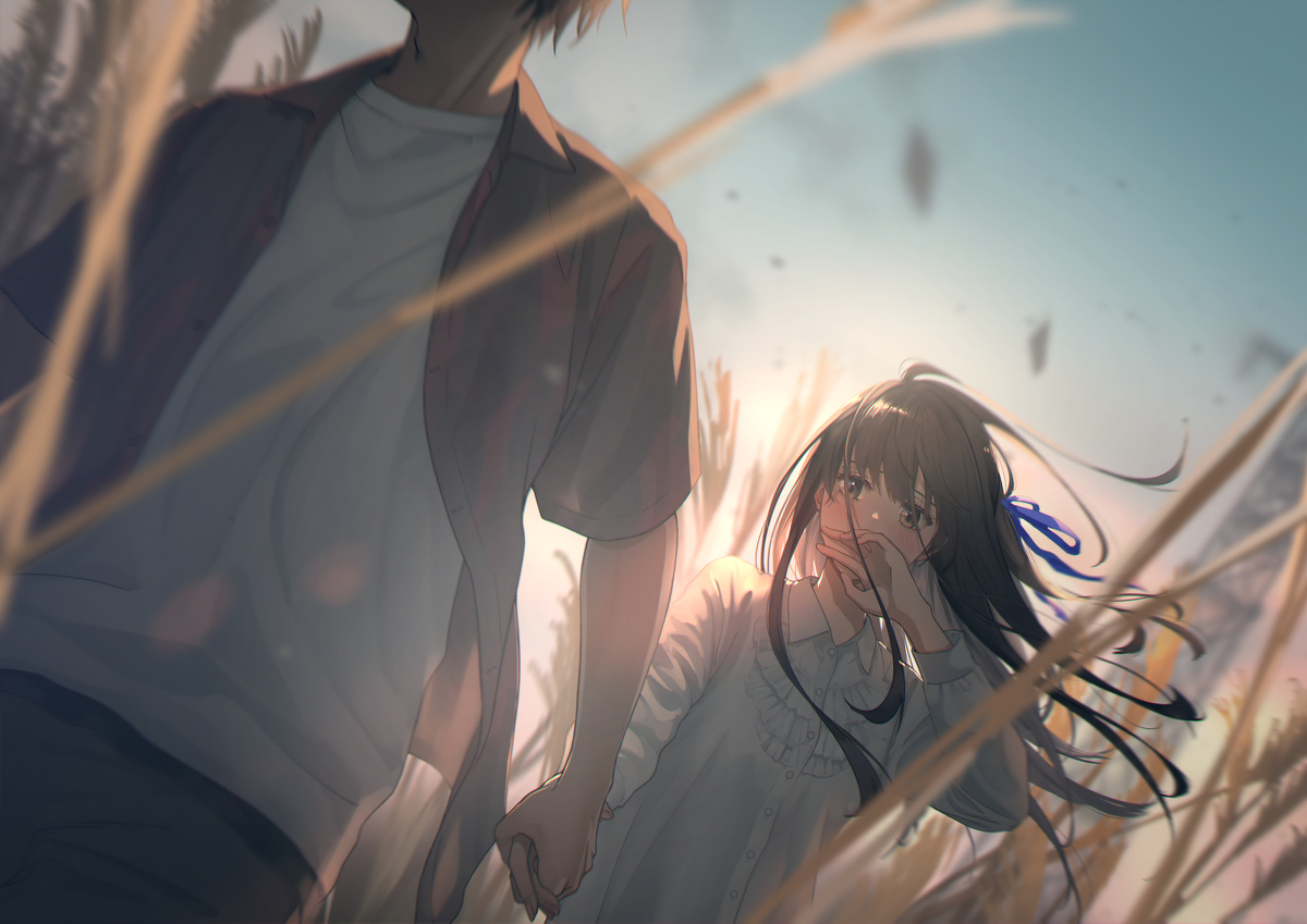 This is a pixiv picture whose title is 伝わる熱.
