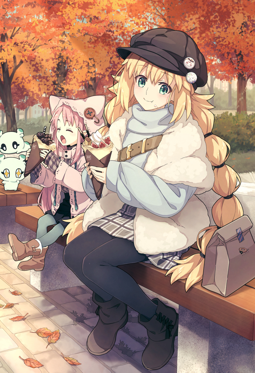 This is a pixiv picture whose title is 秋のもぐもぐタイム.