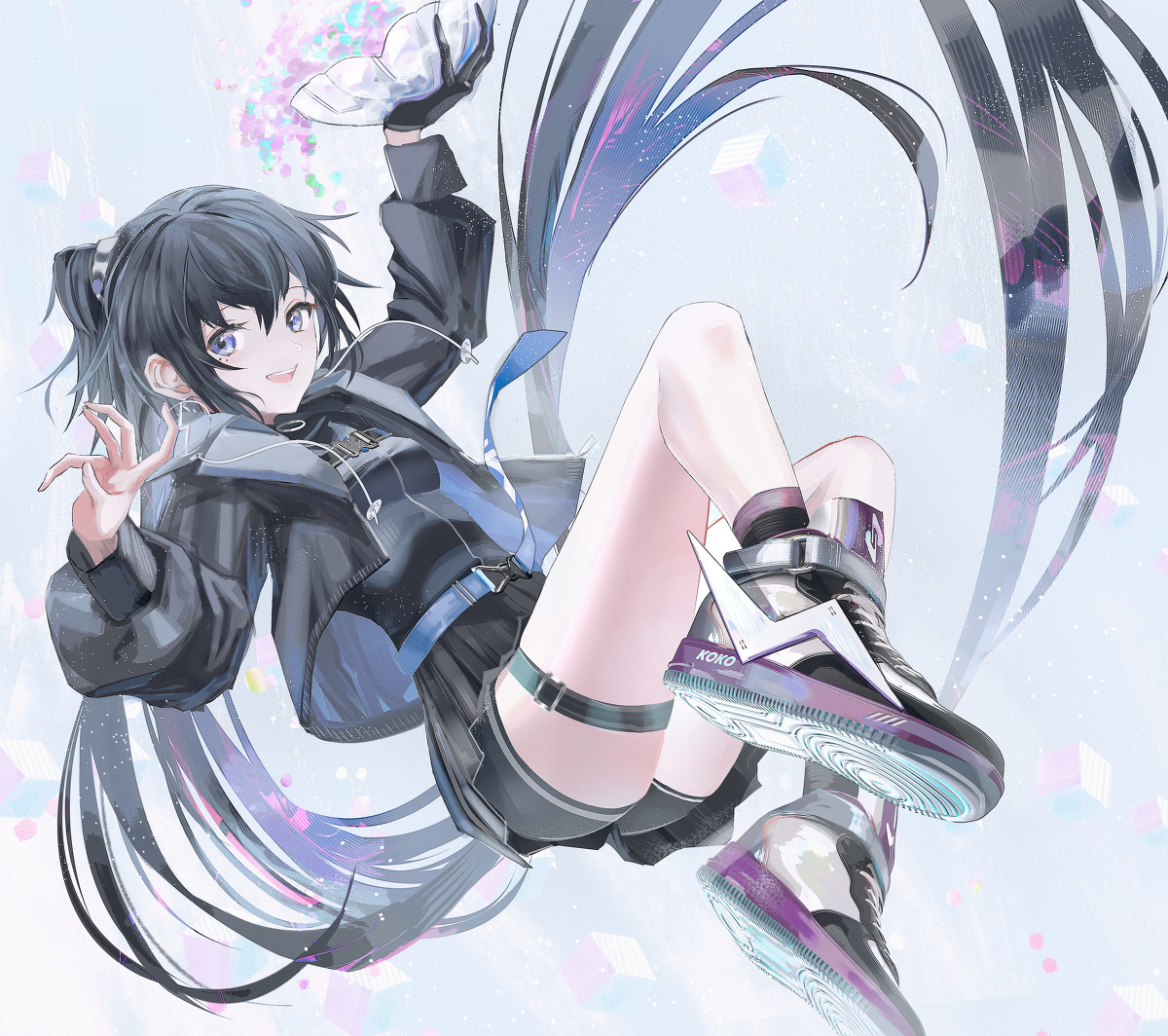 This is a pixiv picture whose title is 幸祜「あられライブ2」.