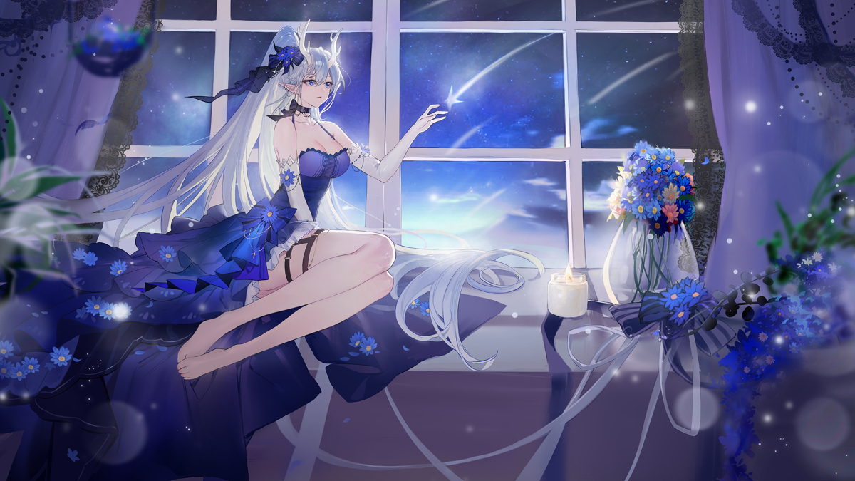 This is a pixiv picture whose title is 花庭里的回忆·至臻上古星龙.