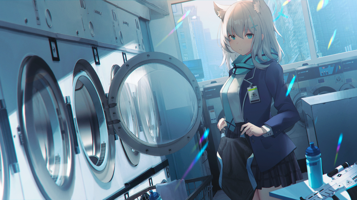 This is a pixiv picture whose title is 砂狼シロコ.