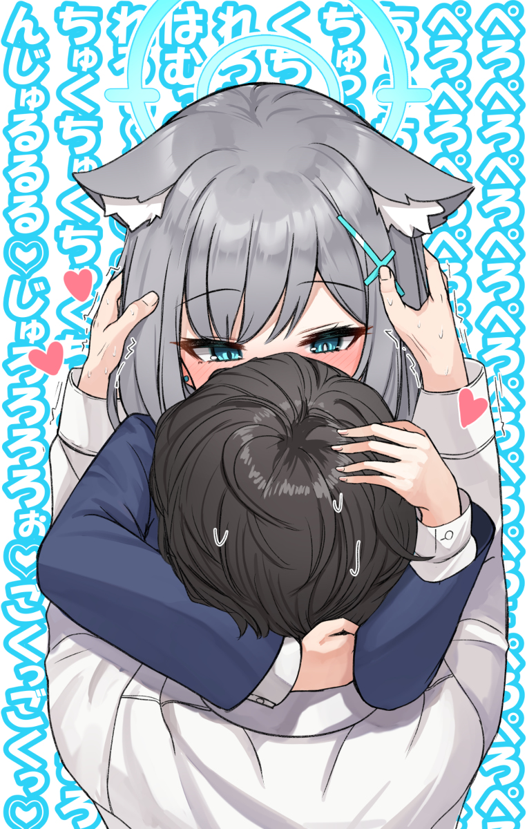 This is a pixiv picture whose title is ん、水分補給.