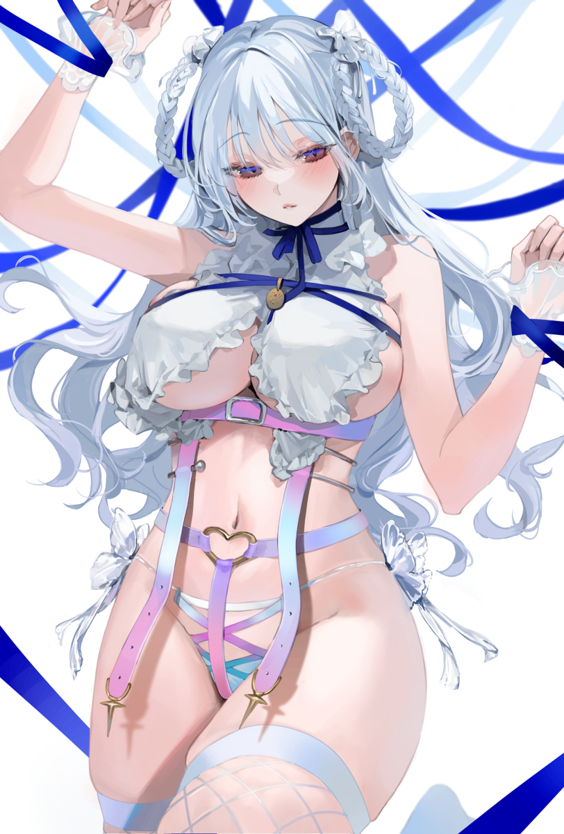 This is a pixiv picture whose title is ribbon.