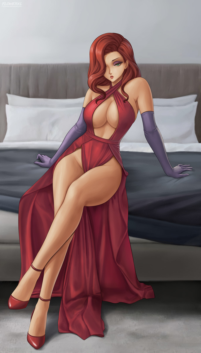 This is a pixiv picture whose title is Jessica Rabbit.