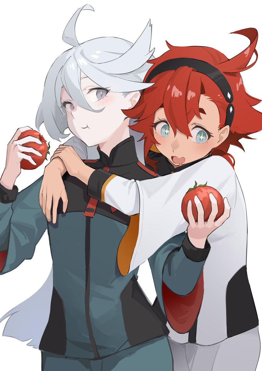 This is a pixiv picture whose title is 水星の魔女  トマト夫婦~.