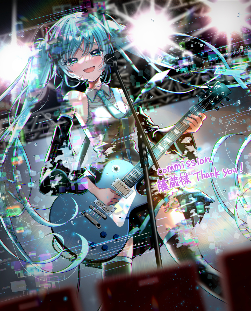 This is a pixiv picture whose title is 初音ミク.