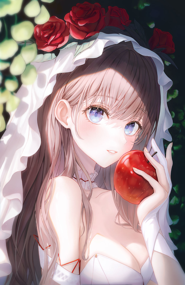 This is a pixiv picture whose title is Snow White.
