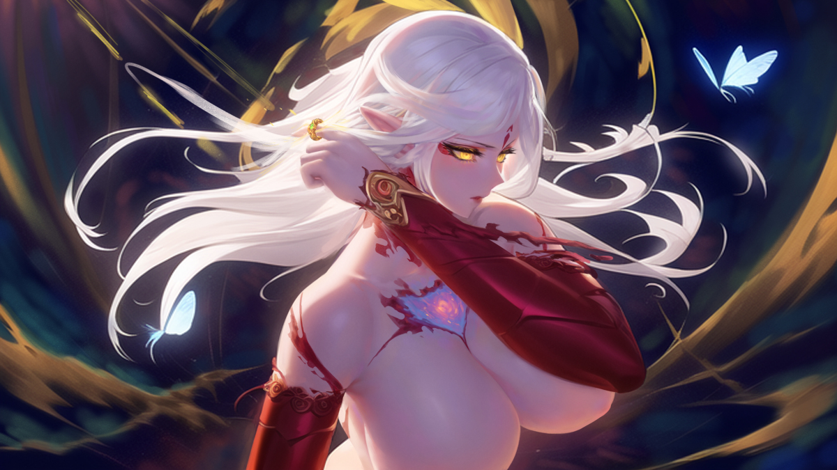 This is a pixiv picture whose title is 解放.