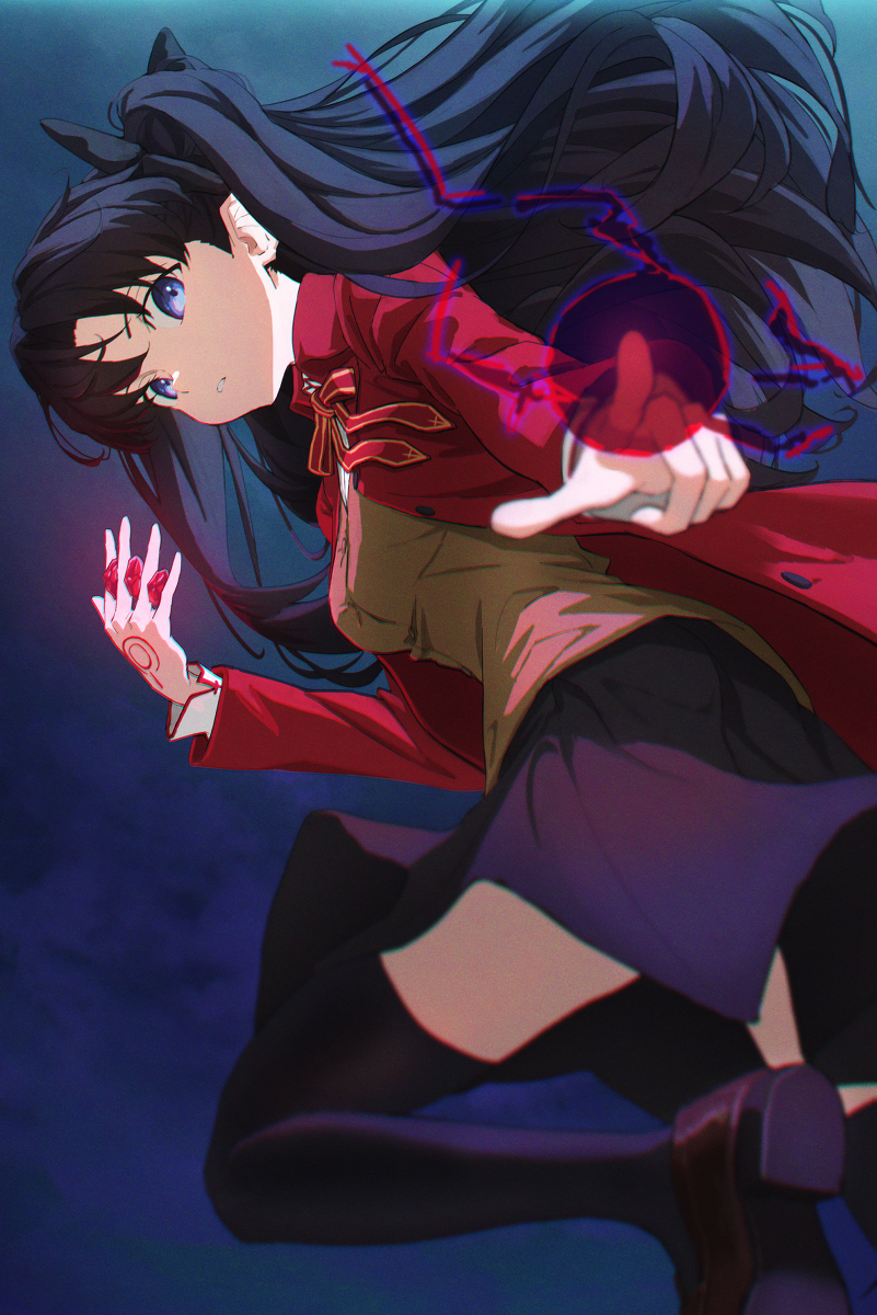 This is a pixiv picture whose title is 遠坂凛.