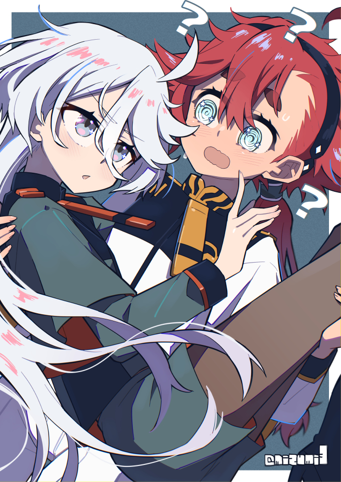 This is a pixiv picture whose title is ミオリネとスレッタ.