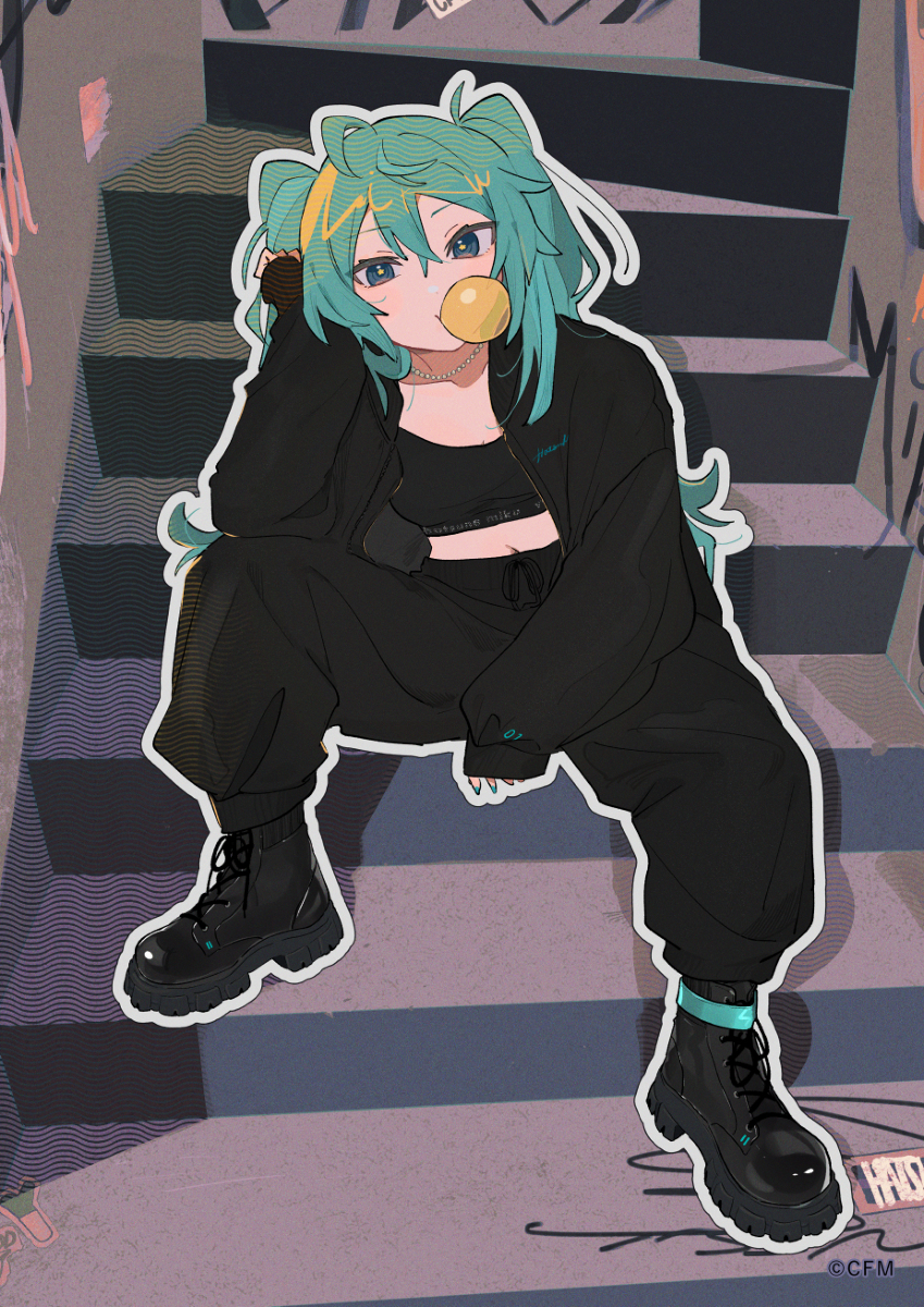 This is a pixiv picture whose title is lazy.
