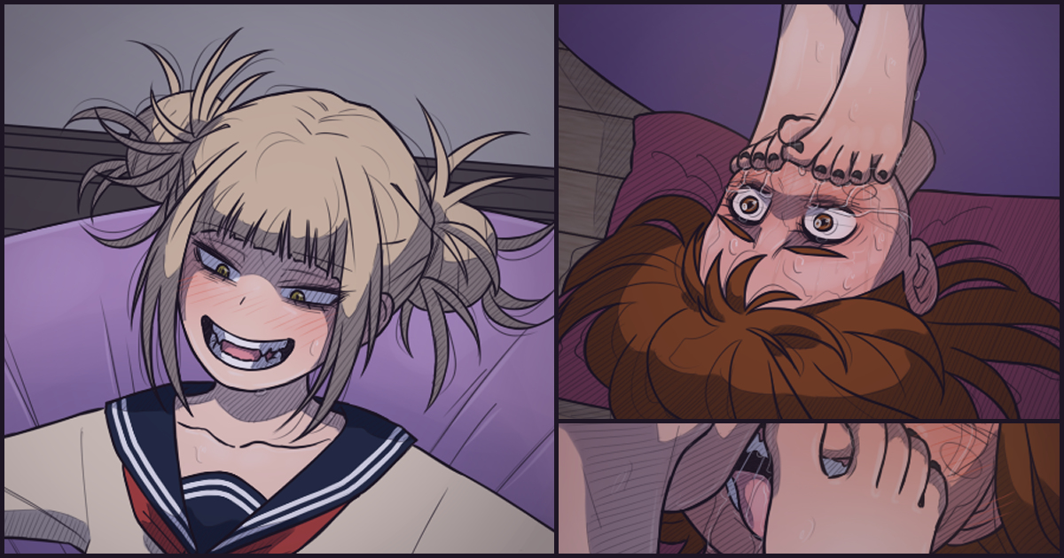 This is a pixiv picture whose title is [FANBOX] Ochako/Himiko Toga.