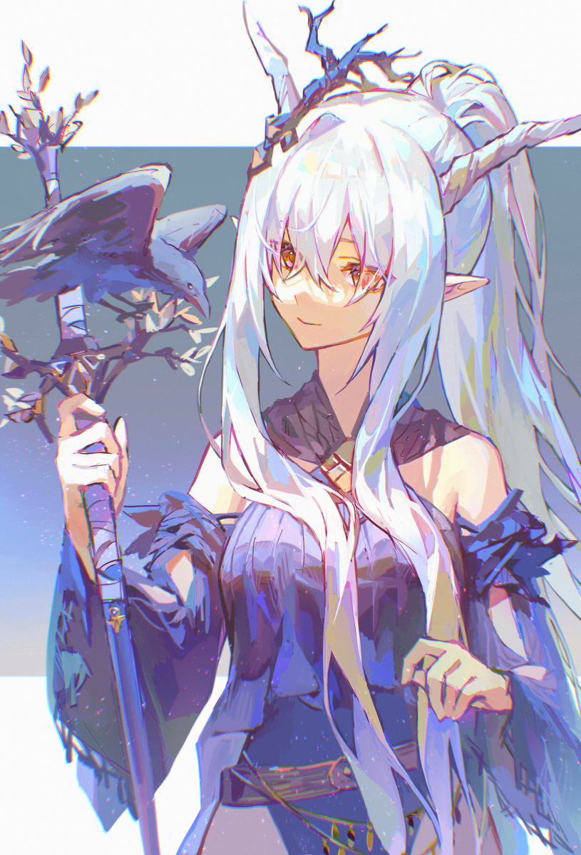 This is a pixiv picture whose title is ☽.