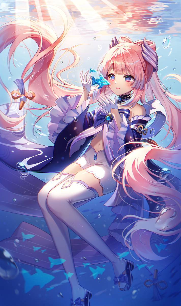 This is a pixiv picture whose title is 珊瑚宮心海.