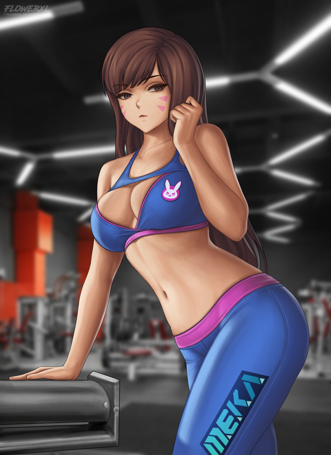 This is a pixiv picture whose title is D.Va.