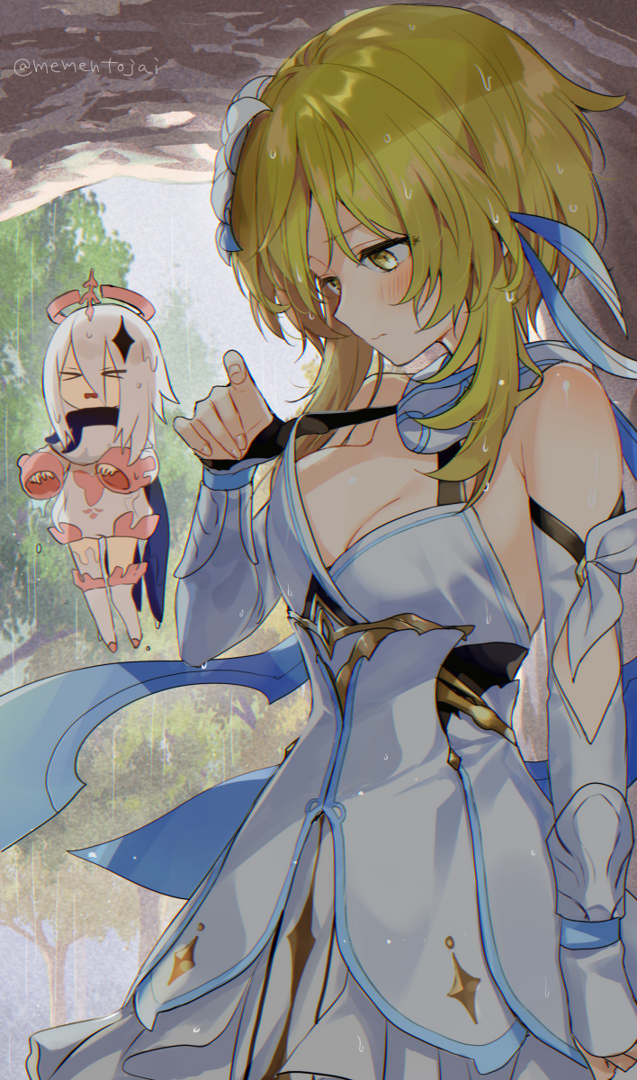 This is a pixiv picture whose title is 雨の日.