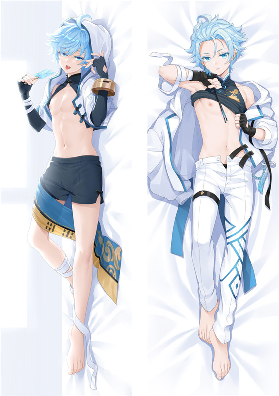 This is a pixiv picture whose title is 原神 重雲 Chongyun 2WAY トリコット 抱き枕カバー.