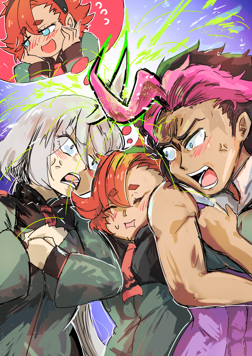 This is a pixiv picture whose title is 困っちゃうスレッタ.